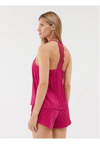 Guess Koszulka piżamowa O3BX02 WF3L2 Różowy Regular Fit. Kolor: różowy. Materiał: syntetyk #3