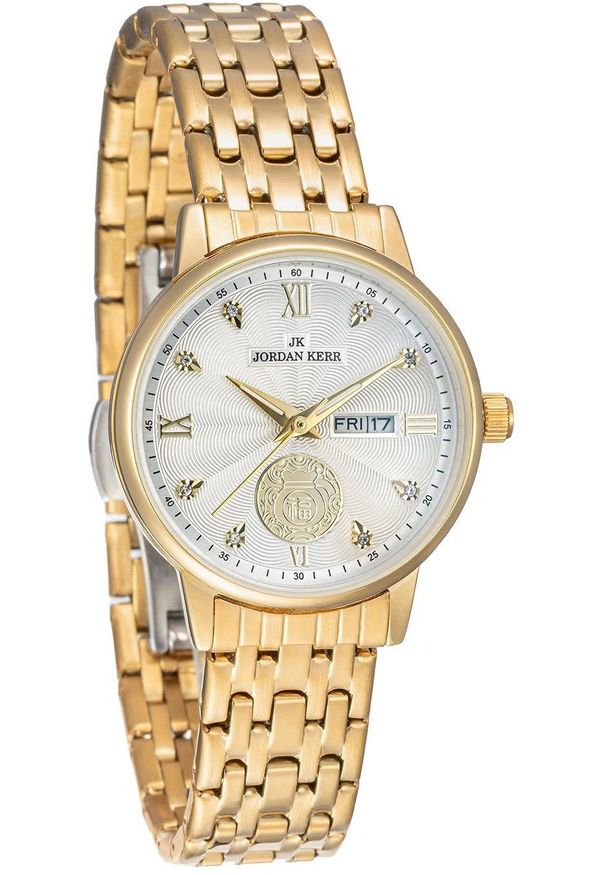 Zegarek Jordan Kerr L1071 IPG ST damski elegancki 30 mm .. Styl: elegancki