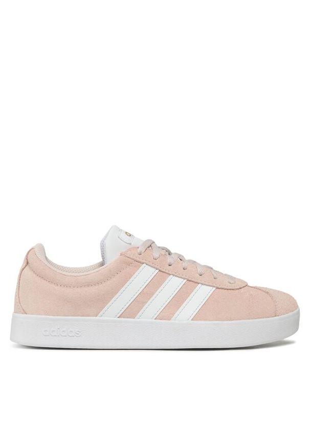 Adidas - adidas Buty VL Court 2.0 H06114 Różowy. Kolor: różowy. Materiał: skóra