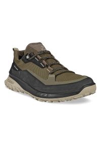 ecco - Buty outdoorowe męskie ECCO ULT-TRN M LOW WP. Kolor: zielony. Materiał: nubuk, skóra, materiał, guma. Sport: turystyka piesza #7