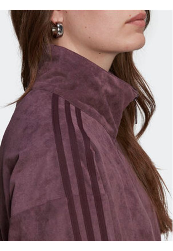 Adidas - adidas Bluza adicolor Classics HM1688 Bordowy Loose Fit. Kolor: czerwony. Materiał: syntetyk