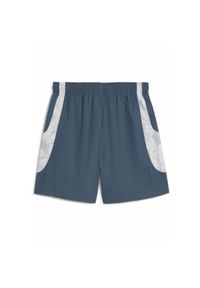Puma - Męskie szorty podróżne KIDSUPER × MANCHESTER CITY PUMA. Kolor: szary, wielokolorowy, niebieski. Sezon: lato