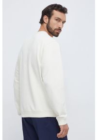 Reebok Classic bluza męska kolor beżowy gładka. Kolor: beżowy. Materiał: dzianina, prążkowany. Wzór: gładki #4