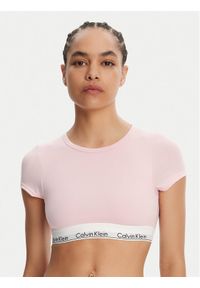 Calvin Klein Underwear T-Shirt LV00QF7213 Różowy Slim Fit. Kolor: różowy