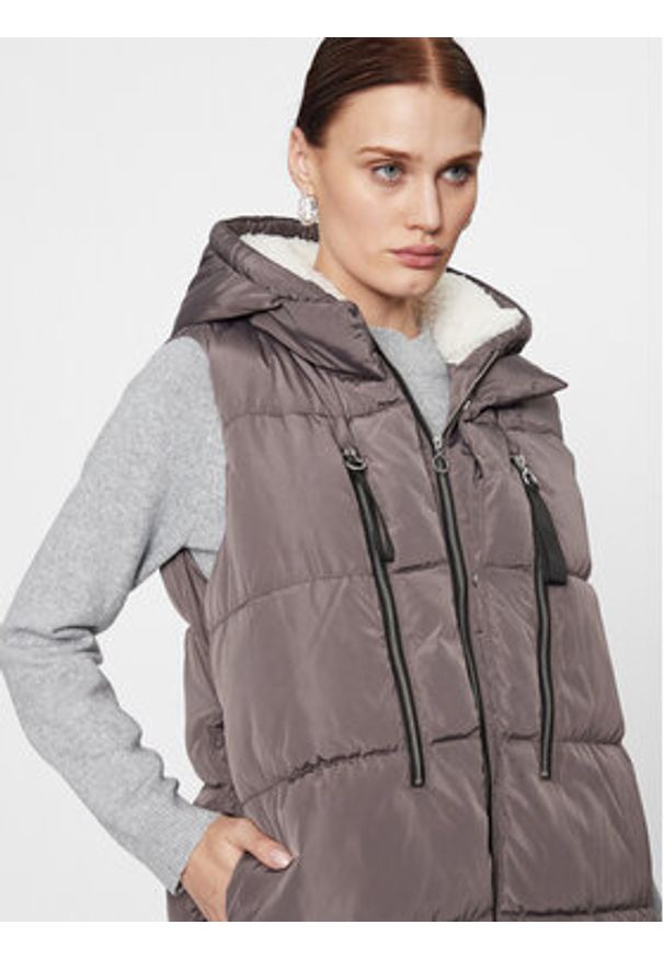 only - ONLY Bezrękawnik 15300259 Szary Regular Fit. Kolor: szary. Materiał: syntetyk. Długość rękawa: bez rękawów