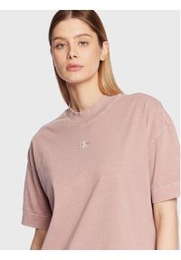 Calvin Klein Jeans T-Shirt J20J220541 Różowy Relaxed Fit. Kolor: różowy. Materiał: bawełna #5