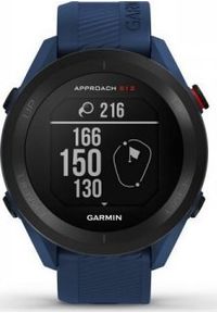 GARMIN - Zegarek sportowy Garmin Garmin Approach S12 Granatowy (010-02472-14). Kolor: niebieski. Styl: sportowy