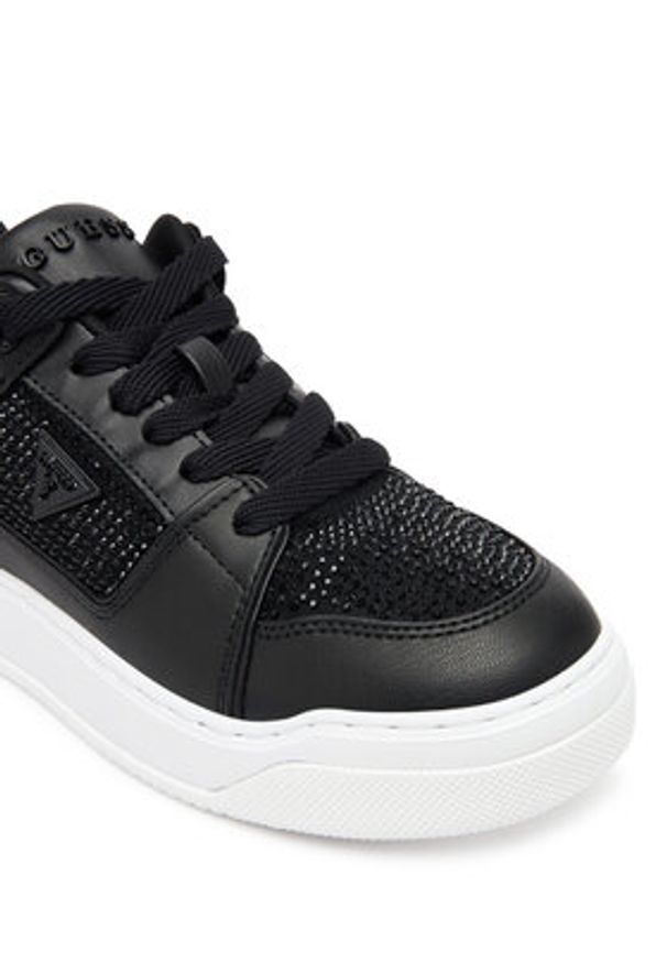 Guess Sneakersy FLTDL2 LEA12 Czarny. Kolor: czarny. Materiał: skóra