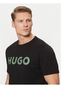 Hugo - HUGO T-Shirt Dulivio 50467556 Czarny Regular Fit. Kolor: czarny. Materiał: bawełna #4
