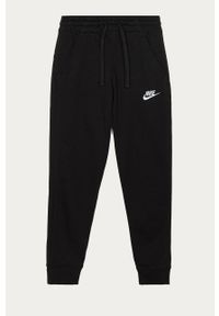 Nike Kids - Spodnie dziecięce 122-170 cm. Okazja: na co dzień. Kolor: czarny. Materiał: bawełna, poliester, materiał, dzianina. Wzór: gładki. Styl: casual #1