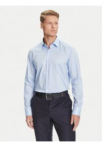 BOSS Koszula H-Joe 50545145 Błękitny Regular Fit. Kolor: niebieski. Materiał: bawełna