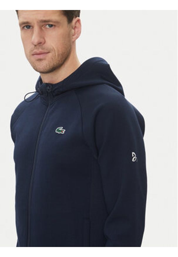 Lacoste Dres WH3108 Granatowy Regular Fit. Kolor: niebieski. Materiał: syntetyk