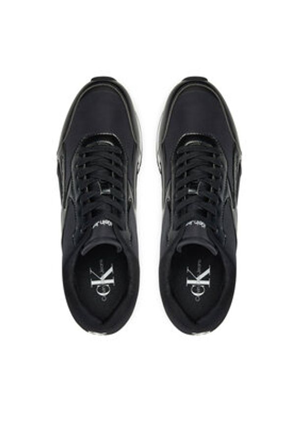 Calvin Klein Jeans Sneakersy Retro Runner Multilayer YM0YM01117 Czarny. Kolor: czarny. Materiał: materiał