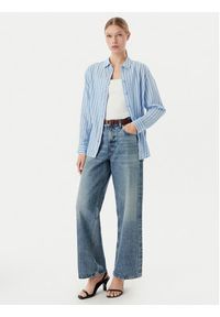 Vero Moda Koszula Linn 10305085 Niebieski Relaxed Fit. Kolor: niebieski. Materiał: len #4