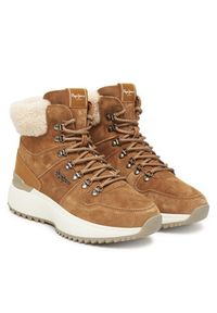 Pepe Jeans Trzewiki Kimi Desert W PLS600023 Brązowy. Kolor: brązowy. Materiał: zamsz, skóra #5