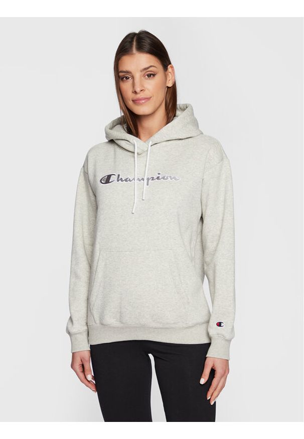 Champion Bluza 115477 Szary Regular Fit. Kolor: szary. Materiał: syntetyk, bawełna