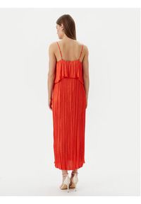LOLA CASADEMUNT Sukienka letnia MS2516003 Pomarańczowy Regular Fit. Kolor: pomarańczowy. Materiał: syntetyk. Sezon: lato #4