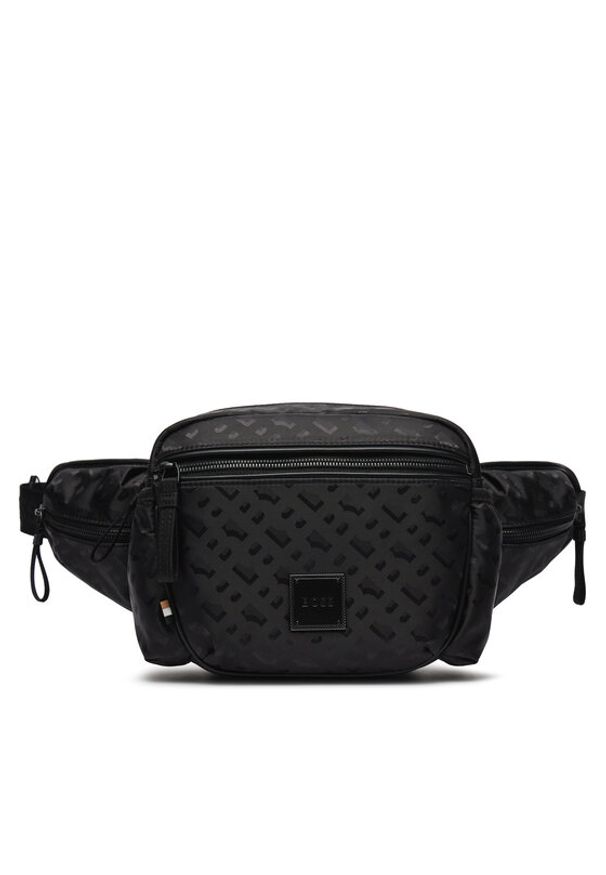 BOSS - Boss Saszetka nerka Lennon M Bumbag 50512080 Czarny. Kolor: czarny. Materiał: skóra