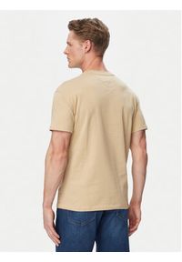 Tommy Jeans T-Shirt DM0DM22504 Beżowy Regular Fit. Kolor: beżowy. Materiał: bawełna #4