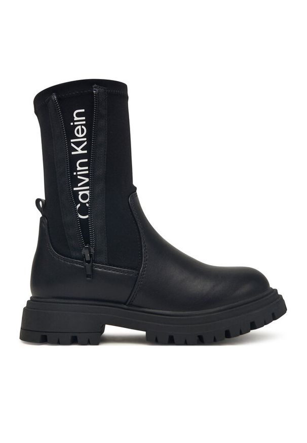 Botki Calvin Klein. Kolor: czarny