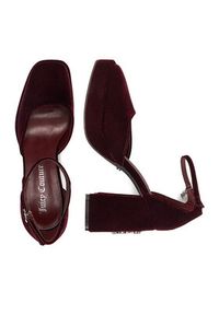 Juicy Couture Czółenka EO-W2SH59501A Bordowy. Kolor: czerwony. Materiał: materiał #4
