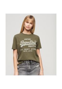 Superdry - Koszulka casual Vintage Logo Heritage. Kolor: szary #1