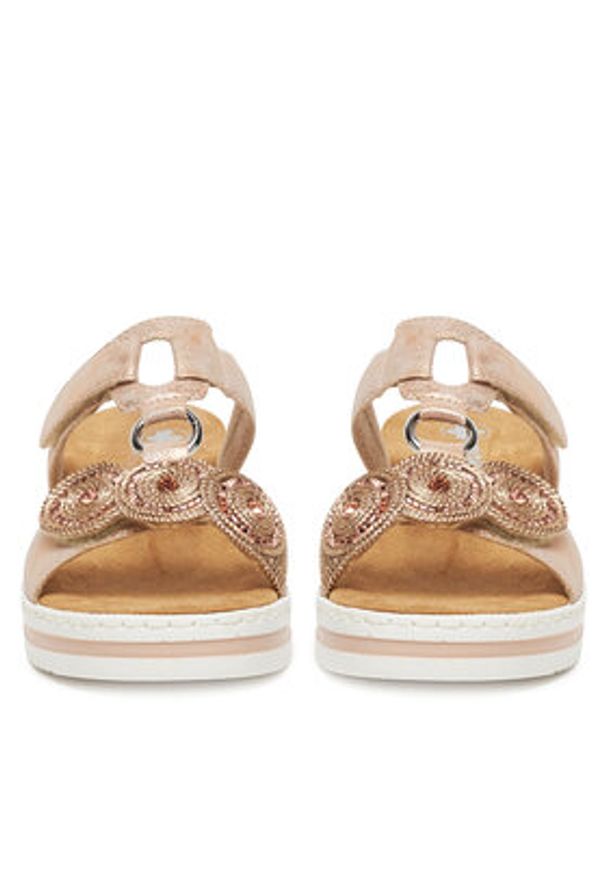 Rieker Klapki CEO-V0200-90 Różowy. Kolor: różowy. Materiał: materiał