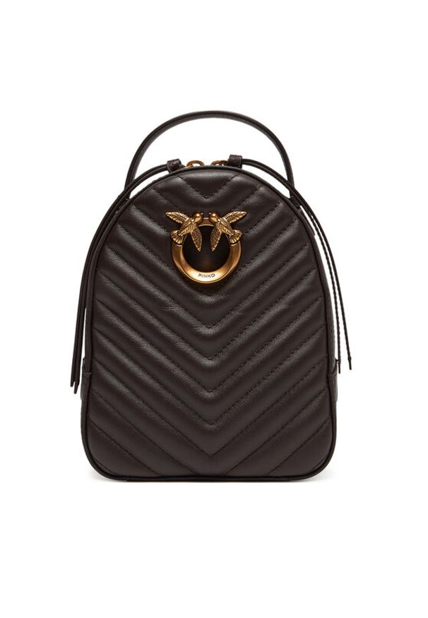 Pinko - PINKO Plecak Love Click Mini Backpack PE 25 PLTT 103614 A1J2 Brązowy. Kolor: brązowy. Materiał: skóra