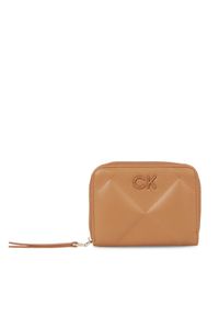 Calvin Klein Portfel damski Re-Lock Quilt Za Wallet Md K60K610785 Brązowy. Kolor: brązowy #1