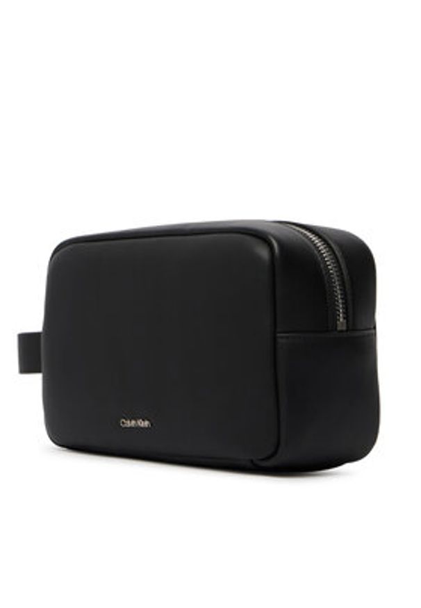Calvin Klein Kosmetyczka Raised Dopp Kit LV04D1227G Czarny. Kolor: czarny. Materiał: skóra