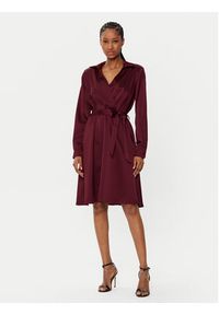 Rinascimento Sukienka koszulowa CFC0121838003 Bordowy Regular Fit. Kolor: czerwony. Materiał: syntetyk. Typ sukienki: koszulowe #4