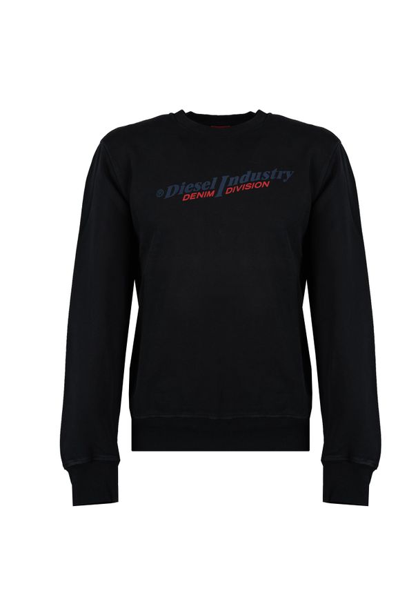 Diesel Bluza "C-Neck" | A03743-0AJIH | Mężczyzna | Czarny. Kolor: czarny. Materiał: bawełna. Wzór: nadruk, jednolity