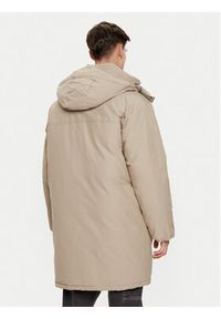 Alpha Industries Parka 148124 Brązowy Regular Fit. Kolor: brązowy. Materiał: bawełna #3