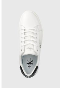Calvin Klein Jeans buty YM0YM00318.0K8 kolor biały. Nosek buta: okrągły. Zapięcie: sznurówki. Kolor: biały. Materiał: poliester, skóra #5