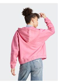 Adidas - adidas Bluza ALL SZN Fleece Washed IK4258 Różowy Loose Fit. Kolor: różowy. Materiał: bawełna #5
