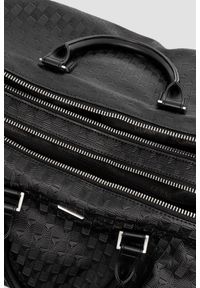 Guess - GUESS Сzarna torba podróżna Torino Duffle. Kolor: czarny. Materiał: materiał #4