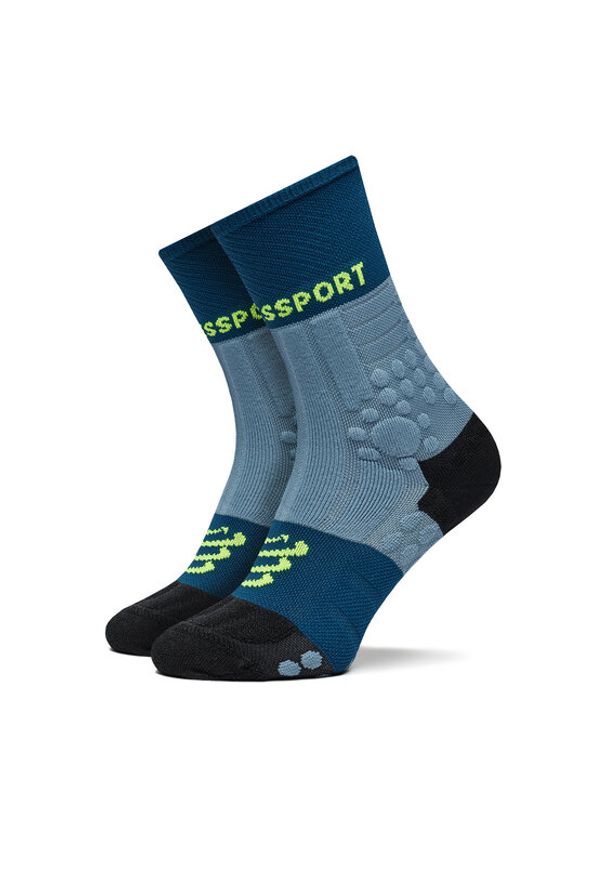 Compressport Skarpety wysokie unisex Pro Racing Socks Winter Trail SCRU2045 Niebieski. Kolor: niebieski. Materiał: materiał