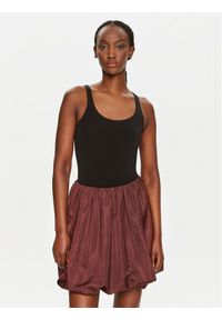 Wolford Body Jamaika 75085 Czarny Slim Fit. Kolor: czarny. Materiał: bawełna