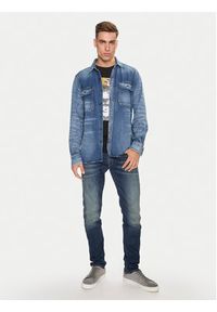 Replay Koszula jeansowa M4074 .000.624 72A Niebieski Regular Fit. Kolor: niebieski. Materiał: bawełna #3