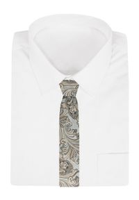Krawat Męski - Chattier - Odcienie Beżów, Wzór Orientalny. Kolor: brązowy, wielokolorowy, beżowy. Materiał: tkanina. Styl: klasyczny, wizytowy, elegancki