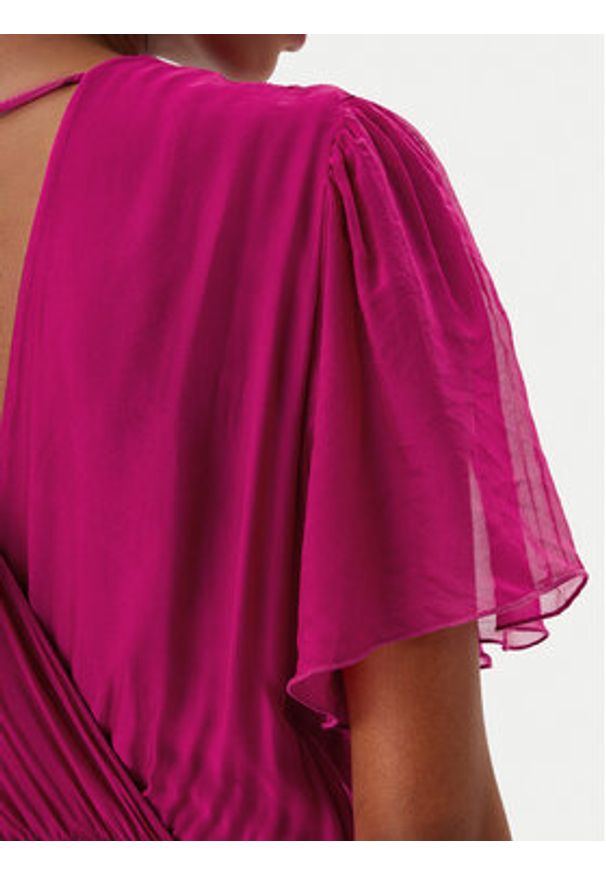 Haveone Sukienka letnia AFF-N006 Różowy Loose Fit. Kolor: różowy. Materiał: jedwab. Sezon: lato