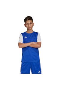 Koszulka Dziecko Adidas Estro 19 niebieski. Kolor: niebieski. Materiał: jersey. Sport: piłka nożna