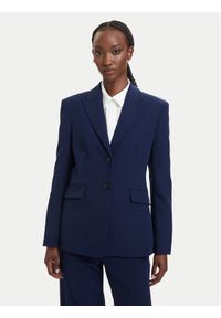 Hugo - HUGO Marynarka Asmalla-1 50533901 Granatowy Slim Fit. Kolor: niebieski. Materiał: syntetyk #1