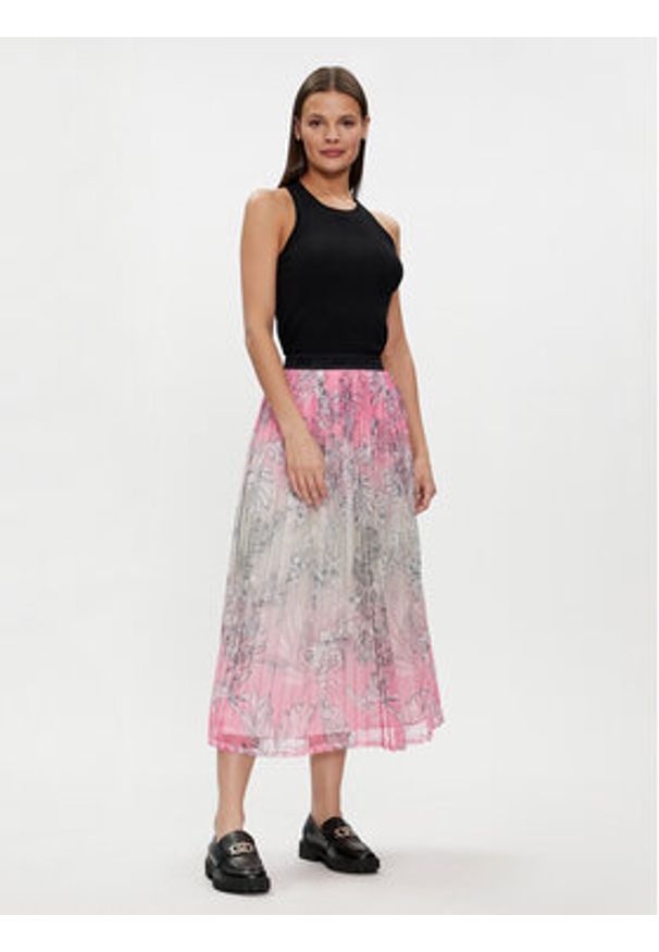 Liu Jo Spódnica midi TA4228 J4660 Różowy Regular Fit. Kolor: różowy. Materiał: syntetyk