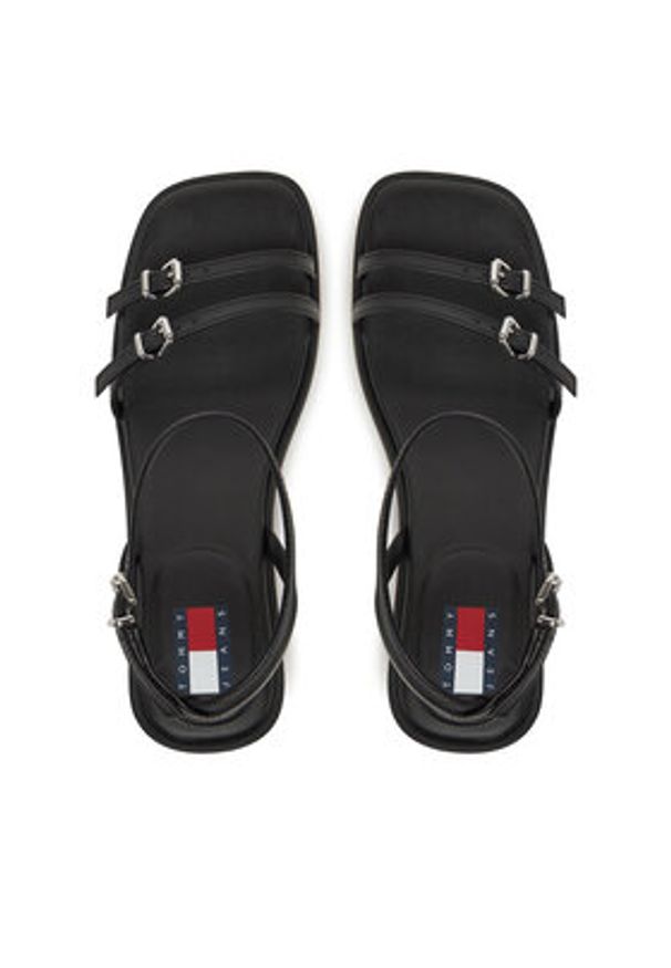 Tommy Jeans Sandały The Noho Sandal EN0EN02779 Czarny. Kolor: czarny. Materiał: skóra