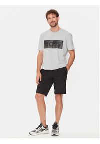 BOSS - Boss T-Shirt Tee 9 50512998 Szary Regular Fit. Kolor: szary. Materiał: bawełna #5