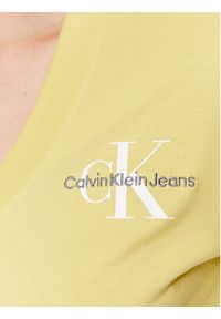 Calvin Klein Jeans T-Shirt J20J221429 Żółty Regular Fit. Kolor: żółty. Materiał: bawełna #2