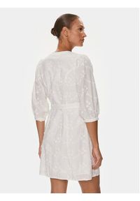 Selected Femme Sukienka 16089220 Biały Regular Fit. Kolor: biały. Materiał: bawełna