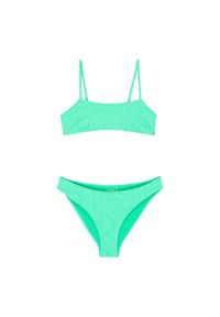 Roxy - Dwuczęściowy strój kąpielowy dla Dziewczynki HIPPIE HOUR Zielony. Kolor: zielony. Materiał: poliester, elastan, tkanina #1