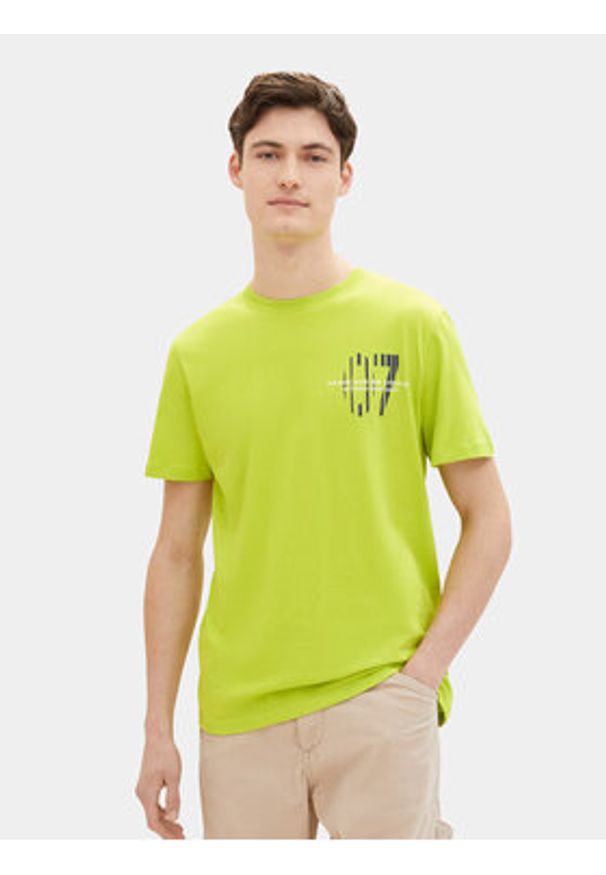 Tom Tailor Denim T-Shirt 1040838 Zielony Regular Fit. Kolor: zielony. Materiał: bawełna
